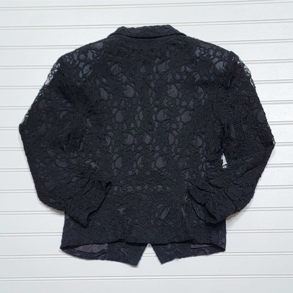 Express Black Lace Blazer Jacket - Picture 3 of 6